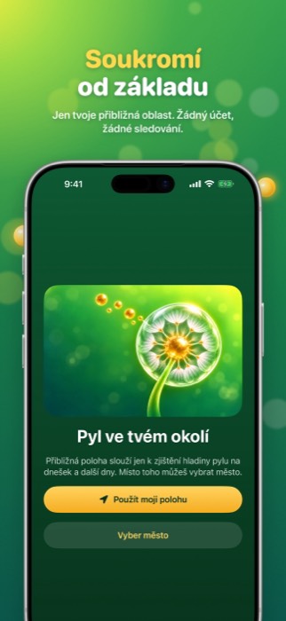 Pollen Radar: privacy