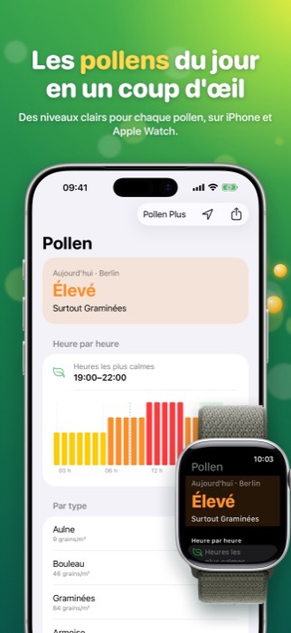 Pollen Radar: today