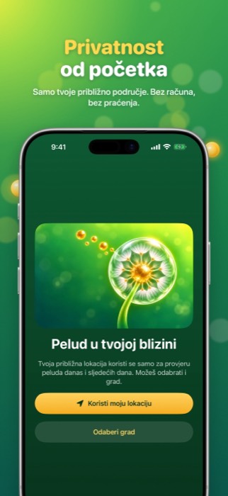 Pollen Radar: privacy
