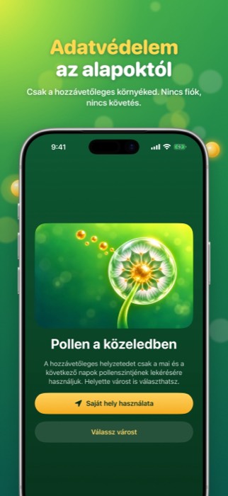 Pollen Radar: privacy