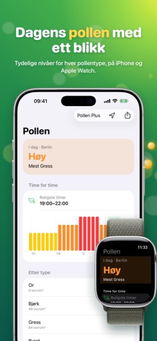 Pollen Radar: today