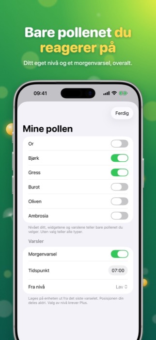 Pollen Radar: profile