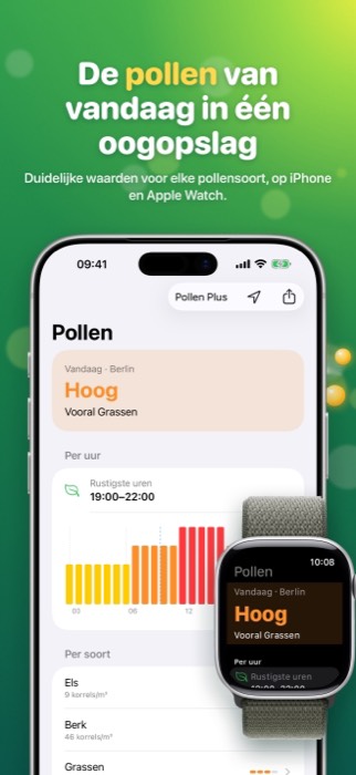 Pollen Radar: today