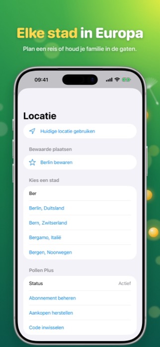 Pollen Radar: search
