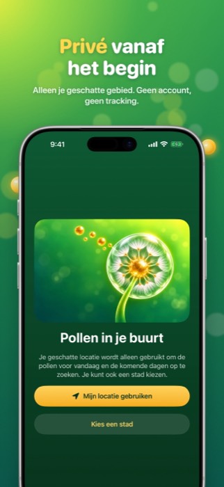 Pollen Radar: privacy