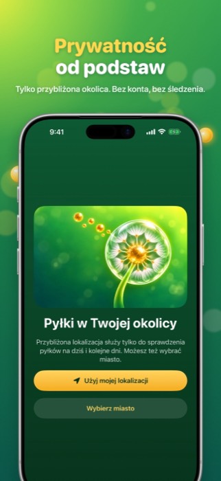 Pollen Radar: privacy