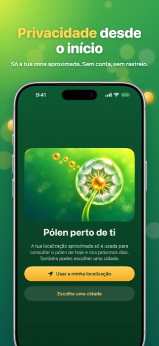 Pollen Radar: privacy