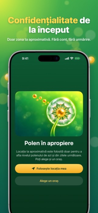 Pollen Radar: privacy